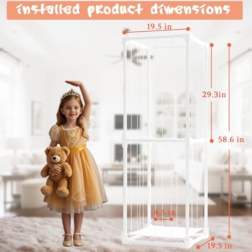 Stuffed Animal Storage Organizer, Upgraded Quick-Lock Vertical Toy Holder - Image 4