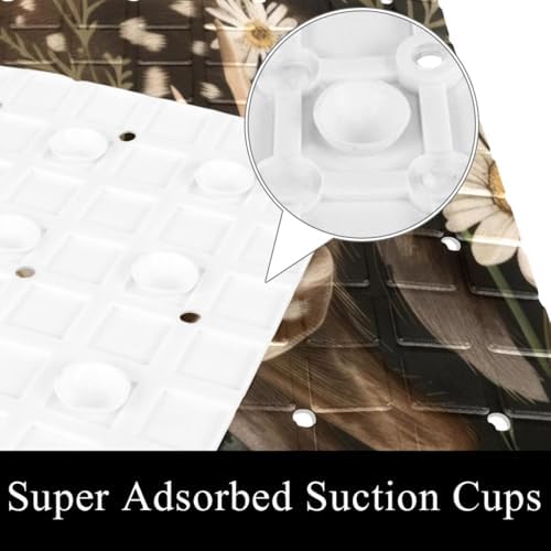 Non Slip Shower Mat Bathtub Mat 15.1x26.8 Inch, Quick Dry Bath Mat - Image 3