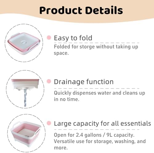 GIMWA 2.4Gal Collapsible Dish Basin - Image 5
