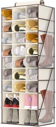 Hanging Shoe Organizer for Closet-Collapsible Storage Rack by VERONLY