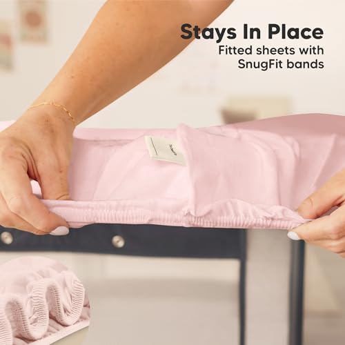 2pk Mini Crib Sheets Fitted 38x26 Pack N Play Mattress Sheet - Image 6