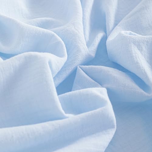 NTBAY Mini Crib Muslin Fitted Sheets, 2 Pack, 24 x 38 - Image 3