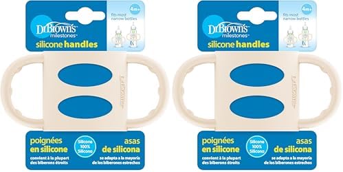 Dr. Brown’s® Milestones™ 100% Silicone Baby Bottle Handles, 2 Pack by Unknown