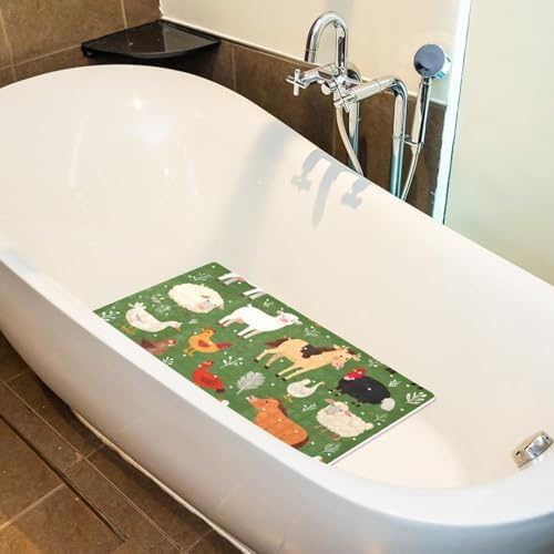Non Slip Bathtub and Shower Mat 26.8x15.1 inch, Bath Mat - Image 5