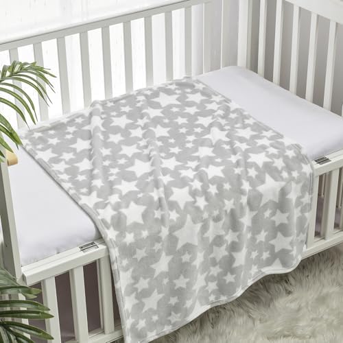 CREVENT 2Pcs 30''X40'' Cute Cozy Fluffy Warm Baby Blankets - Image 5