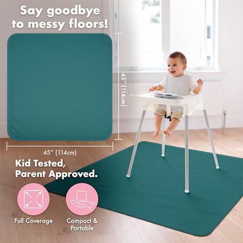 BapronBaby Minimalist Pine Waterproof Splash Mat Catch All Floor Cover - Image 4