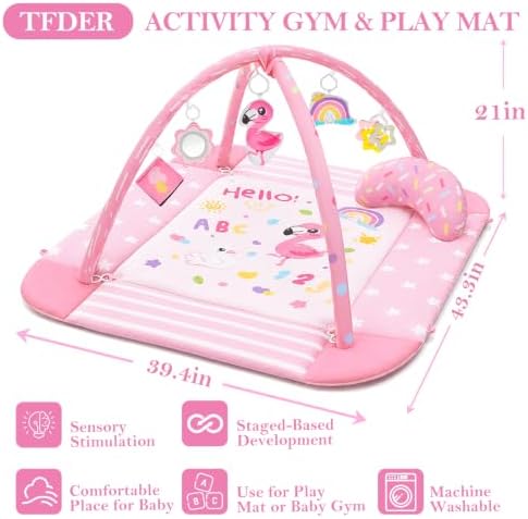 Baby Gym Play Mat, 8-in-1 Tummy Time Mat - Image 4