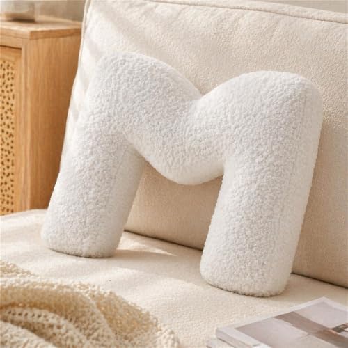 Letter Plush Pillow, Letter Hugging Throw Pillows, Decorative Initial Letter by Shapeazy