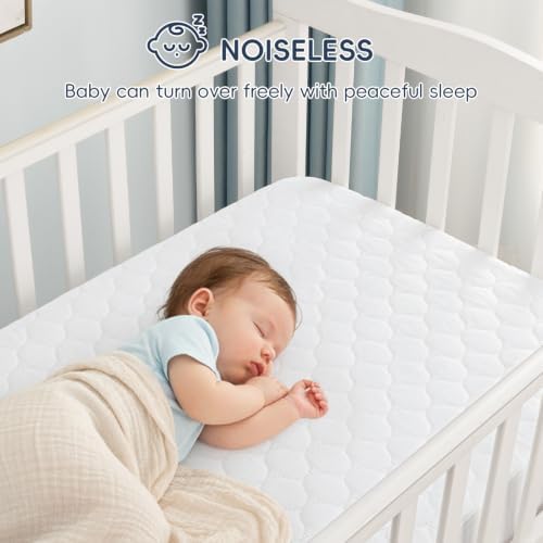 david's kids 2 Pack 52''x28'' Waterproof Crib Mattress Protector Pad Cover - Image 5