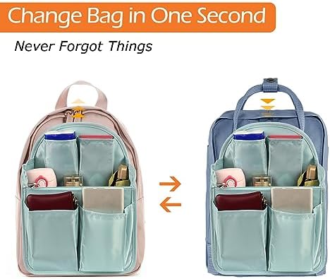 Surblue Backpack Organizer Insert Liner Hanging Travel Rucksack Purse and - Image 6