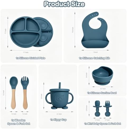 Silicone Baby Feeding Utensils Set - Image 2