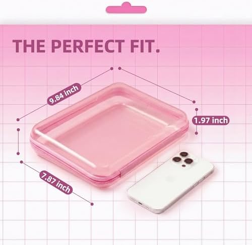CoiiJoii 6Pcs Large Clear Hard Shell Zippered Case, Diaper Bag Organizing - Image 6