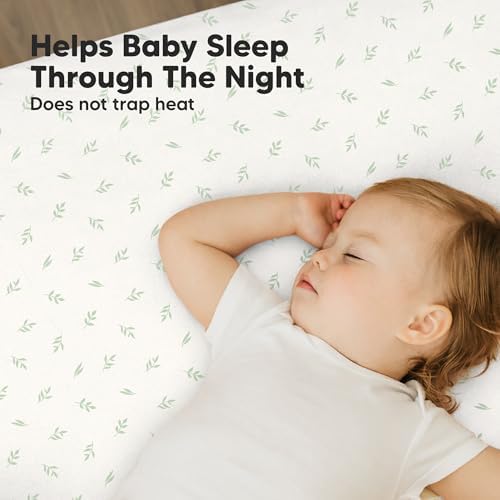 2-Pack Mini Crib Sheets Fitted, 38x26 Pack N Play Mattress Sheets - Image 5