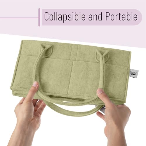 Mr. Pen- Baby Diaper Caddy Organizer, Olive Calm - Image 6