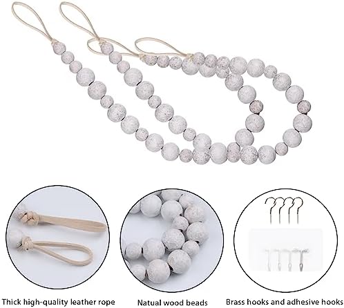 4 Pieces of Boho Curtain Tiebacks Curtain Holdbacks Curtain Hooks - Image 4