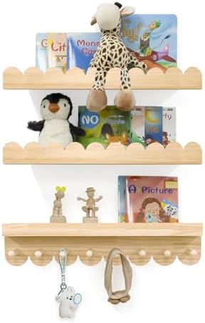 Floating Nursery Book Shelves by icnjdMopclean
