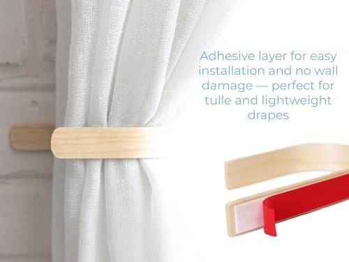Wood Curtain Holdbacks - Image 4