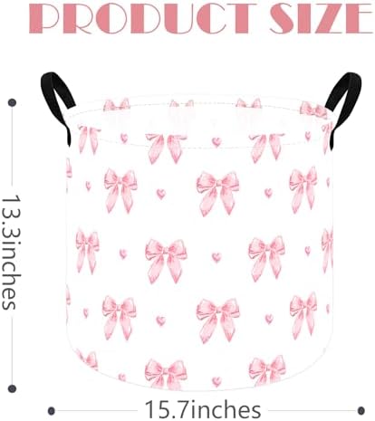 MAIZMZ 3 Pack Pink Storage Baskets - Image 6