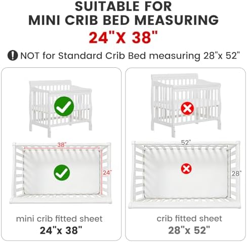 Safari Crib Bedding Set, Mini Crib Bedding Set Boy 3-Piece Mini Crib Comforter - Image 5