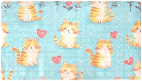 Non Slip Shower Mat Bathtub Mat 15.1x26.8 Inch, Quick Dry Bath Mat by Anna+Cowper