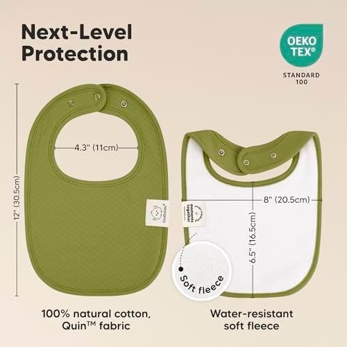KeaBabies 8-Pack Baby Bibs for Drooling and Teething - Image 3