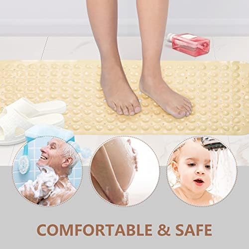Sheepping Baby Bath Mat for Tub Non Slip Extra Long Cover Bathtub Mat for - Image 5