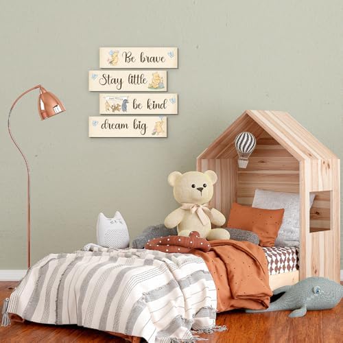BirtDerr 4Pcs Winie Wall Decorations-he Pooh Baby Stuff-Bedroom Wall - Image 6