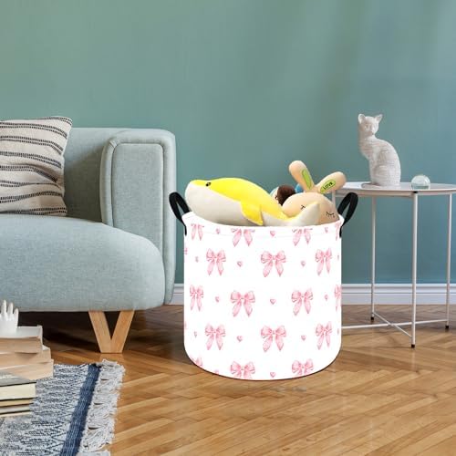 MAIZMZ 3 Pack Pink Storage Baskets - Image 2