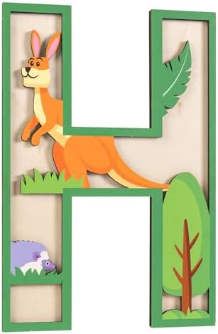 3D Layered Safari Nursery Wooden Letters by Unknown