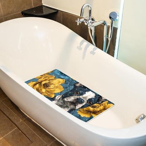 Non Slip Bathtub and Shower Mat 26.8x15.1 inch, Bath Mat - Image 5