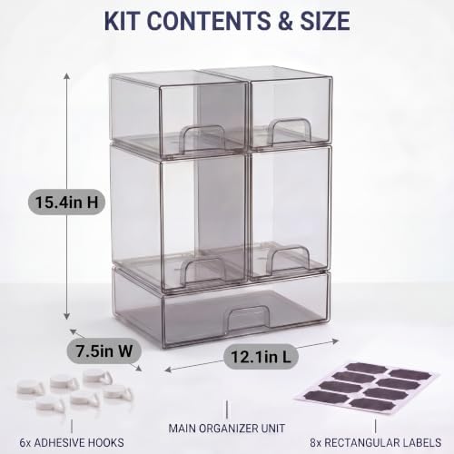 5 pack baby bottle storage organizer - Image 2