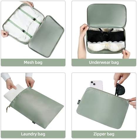 BAGAIL 6 Set/8 Set/10 Set Packing Cubes Various Sizes Packing Organizer - Image 6