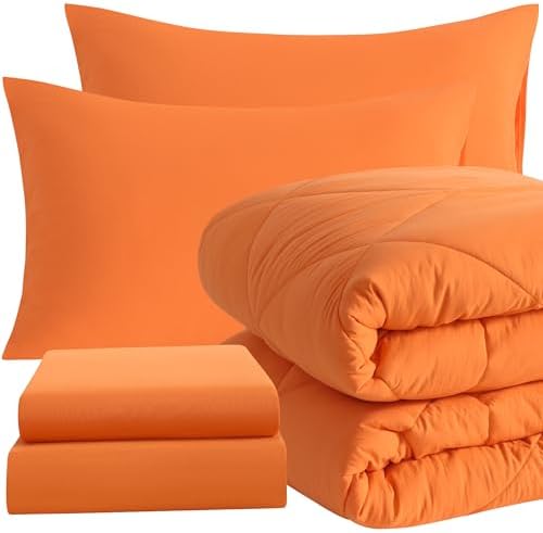 NTBAY Twin Microfiber Bed in a Bag, Comforter Set 5 Piece by NTBAY
