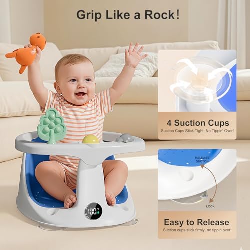 Baby Bath Seat, Bath Seats for Babies Sitting Up - Image 5