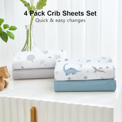 4 Pack Crib Sheets for Boys - Image 5