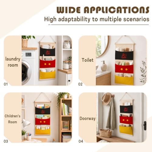 3-Pocket Hanging Wall Organizer, Cute Cruise Theme - Image 4