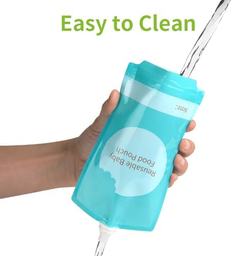 Kirecoo 12PCS 7oz Reusable Refillable Baby Food Squeeze Pouches - Image 5