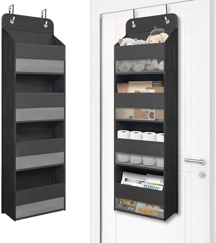 Giraffe Creation Compact Black Over Door Organizer by Giraffe+Creation