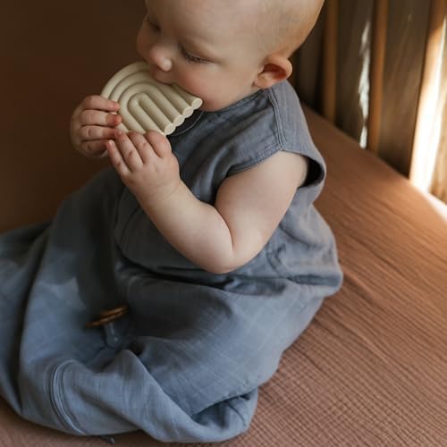 mushie Extra Soft Muslin Fitted Crib Sheet | 192 Thread Count | 28"x 52" - Image 5