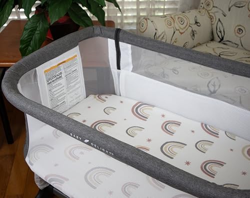 Muslin Bassinet Sheets for Baby Delight Beside Me, Chicco LullaGo, Delta - Image 3