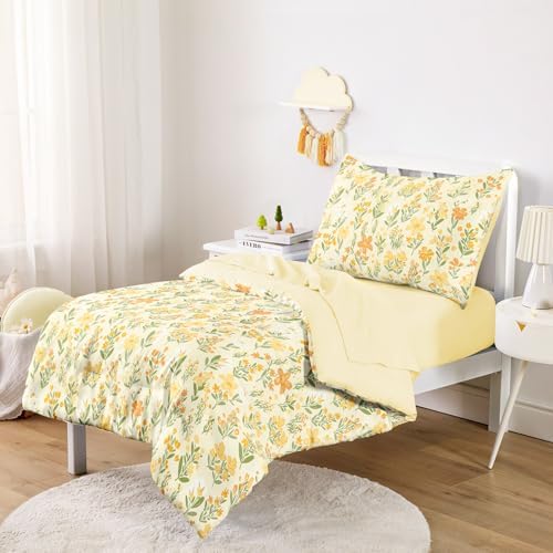 Wake In Cloud - Floral Toddler Bedding Set - Image 2