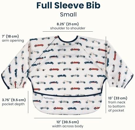 Tiny Twinkle Long Sleeve Bib for Babies & Toddlers | Waterproof Smock Bib for - Image 6