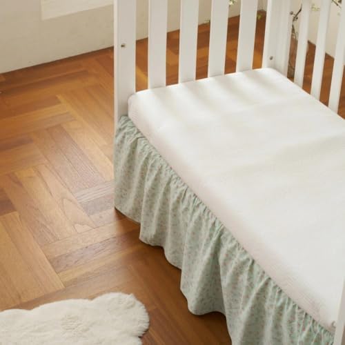 Crib Skirt Dust Ruffle, Microfiber Crib Bed Skirt - Image 7
