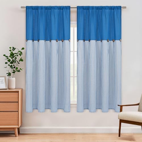 ASPMIZ Farmhouse Living Room Curtains Boho, Country Linen Curtains - Image 2