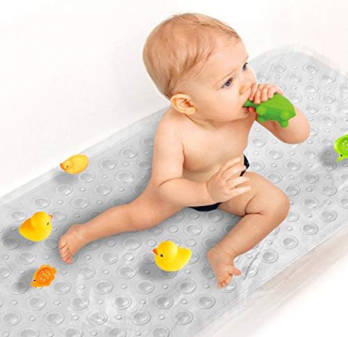 Upgrade Baby Bath Mat Non Slip Extra Long Bathtub Mat by SHEEPPING