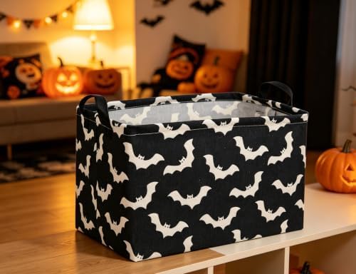 Essme Rectangular Bat Basket, Kids Storage Bins Organizer - Image 4