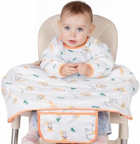 Adjustable Long Sleeve Baby Bibs by MOTEERLLU
