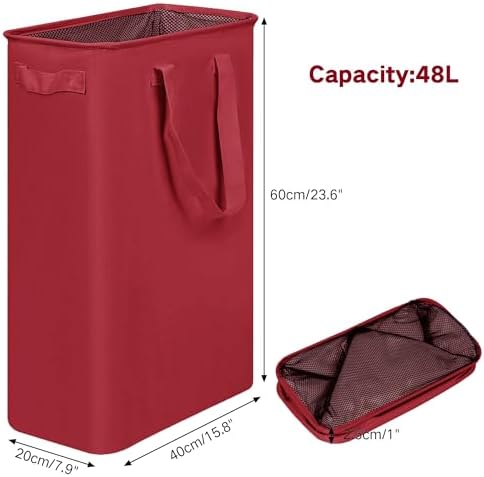 efluky Slim Laundry Basket, Narrow Laundry Hamper - Image 2