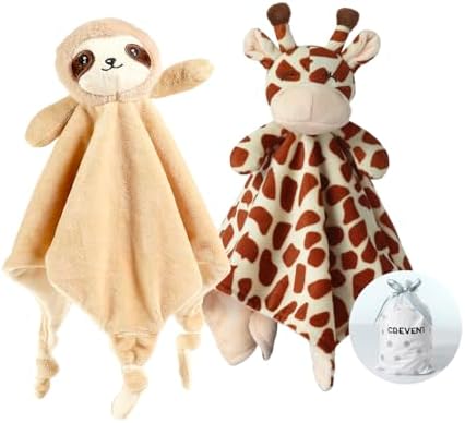 CREVENT Cozy Plush Baby Security Blanket, Loveys by CREVENT
