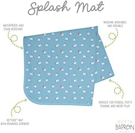 BapronBaby Little Chickies Waterproof Splash Mat Catch All Floor Cover - Image 4